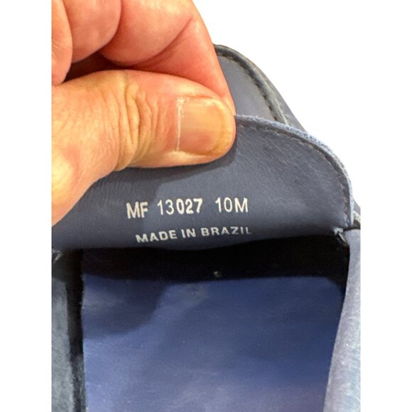 Mercanti Fiorentini Mens Blue Leather Slip-On Loafers Size 10M SKU8117 - Picture 12 of 15